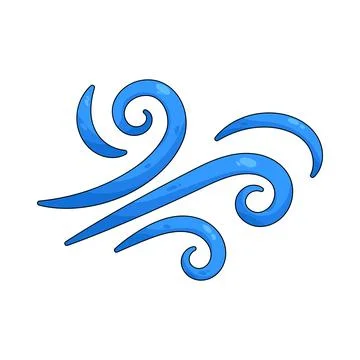Illustration of Swirling wind 스톡 일러스트