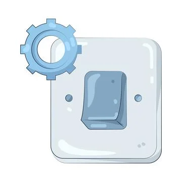Illustration of Switch setting Illustrazione stock