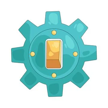 Illustration of switch setting Illustrazione stock