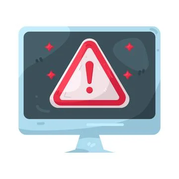 Illustration of system error Stock Illustration
