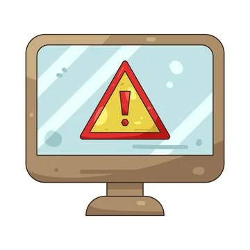 Illustration of System error Stock Illustration