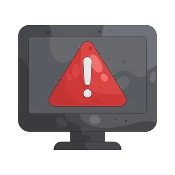 Illustration of system error Stock Illustration