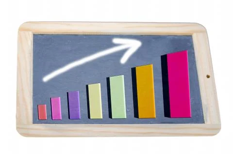 Illustration, table with charts Stock Illustration