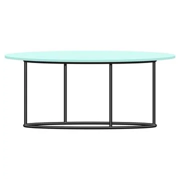 Illustration of table. Interior object and home design creation. Illustrazione stock