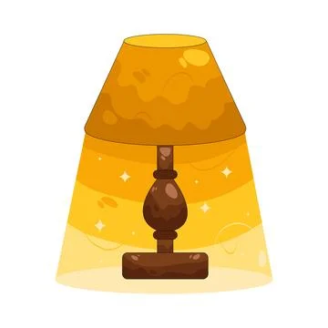 Illustration of table lamp Stock Illustration
