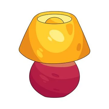 Illustration of table lamp Stock Illustration