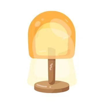 Illustration of table lamp 스톡 일러스트
