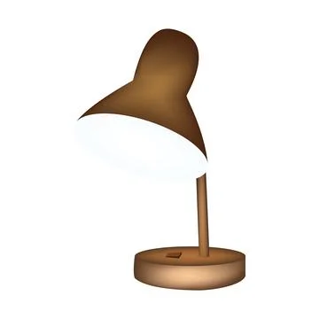 Illustration of table lamp vector design Stock Illustration