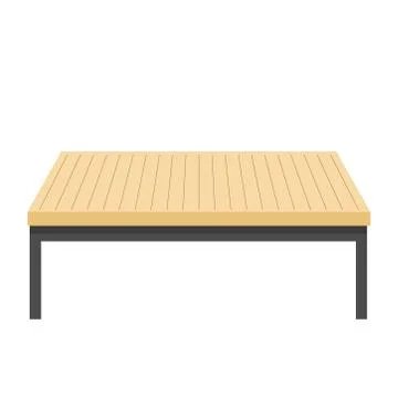 Illustration of Table -Vector Illustration Stock Illustration