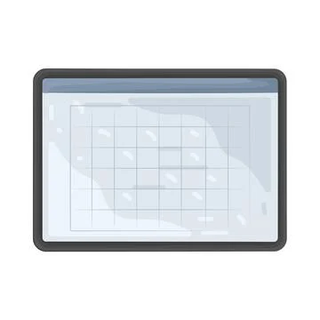 Illustration of tablet Illustrazione stock