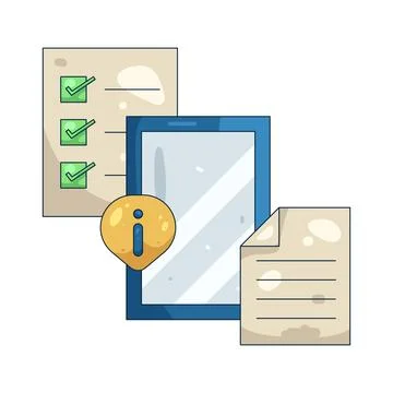 Illustration of tablet 스톡 일러스트