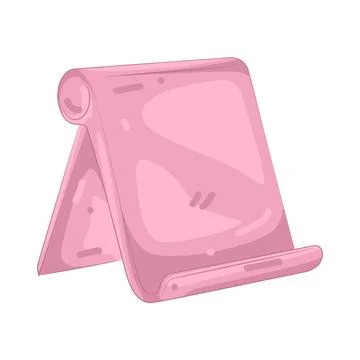 Illustration of tablet stand Stock Illustration