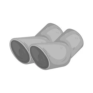 Illustration of tailpipe Stock Illustration