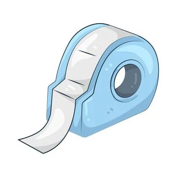 Illustration of tape dispenser Stock Illustration