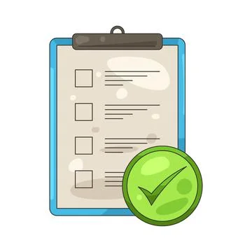 Illustration of task list Stock Illustration