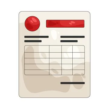 Illustration of tax table Stock Illustration