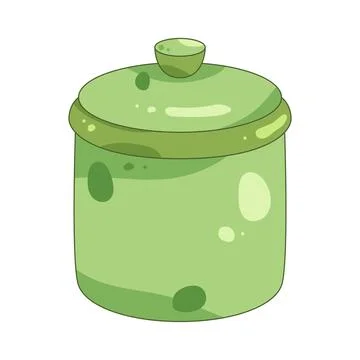 Illustration of tea canister Stock Illustration