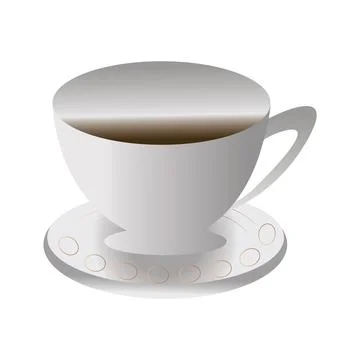 Illustration of tea cup vector design on a white background Stock Illustration
