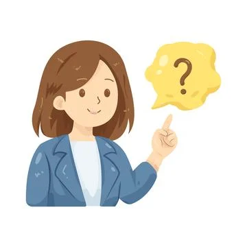 Illustration of teacher asking a question Stock Illustration