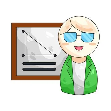 Illustration of teacher Illustrazione stock