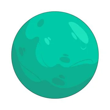 Illustration of teal circle Stock Illustration