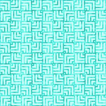 Illustration teal overlapping squares pattern background that is seamless Illustrazione stock
