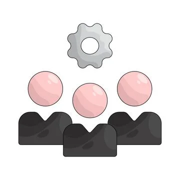 Illustration of Teamwork 스톡 일러스트