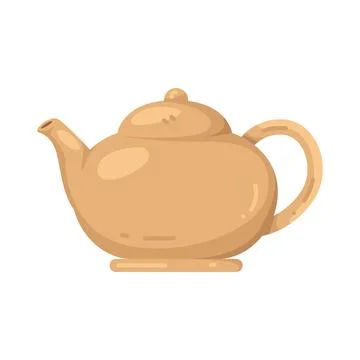 Illustration of teapot Ilustración de archivo