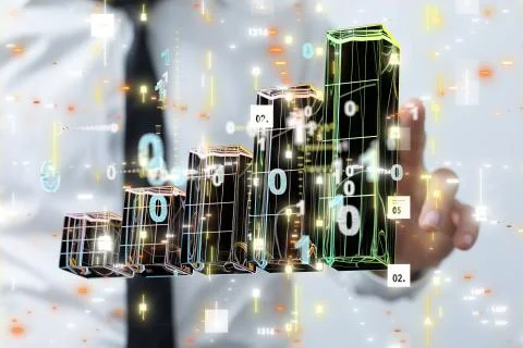 An illustration of technological development - a global network connecting ev Stock Photos