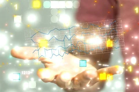 An illustration of technological development - a global network connecting ev Stock Photos