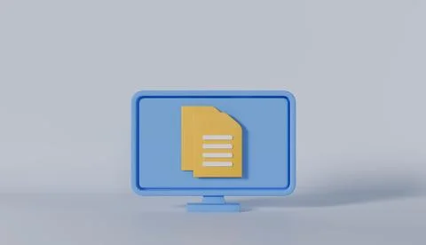 Illustration of a technology switch and computer icon concept Stock Illustration