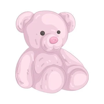 Illustration of teddy bear Illustrazione stock