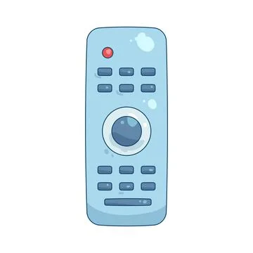 Illustration of television remote control Illustration