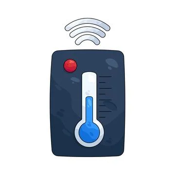 Illustration of temperature sensor Stock Illustration