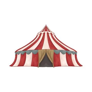 Illustration of tent Stock Illustration