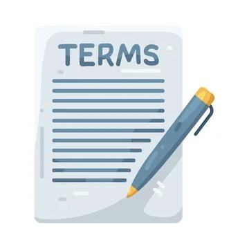 Illustration of Terms 스톡 일러스트