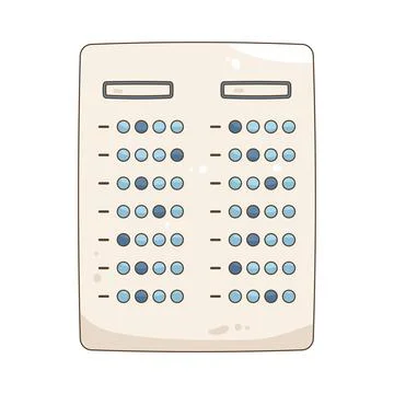 Illustration of test answer sheet Stock Illustration
