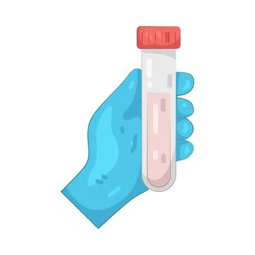 Illustration of test tube 库存插图