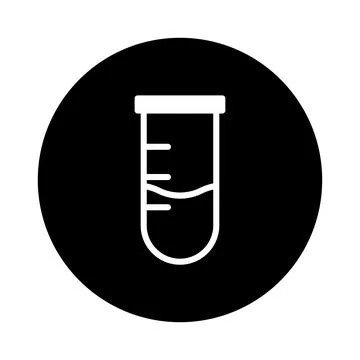 Illustration of a test tube with liquid inside it, ideal for science and la.. Stock Illustration