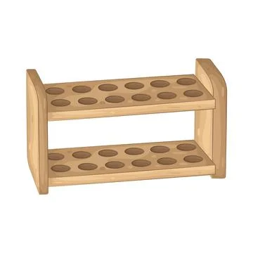 Illustration of Test tube rack Stockillustratie