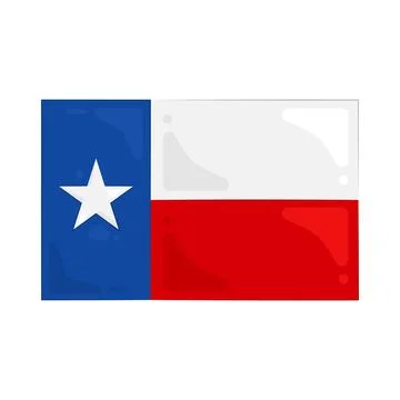 Illustration of Texas flag Ilustración de archivo