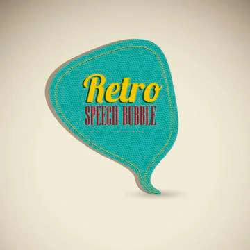 Illustration of text balloons,  retro style and color, vector illustration Illustrazione stock