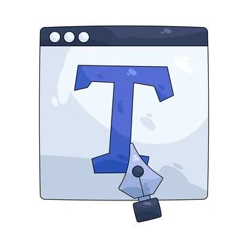 Illustration of Text editing Stock Illustration