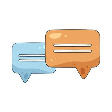 Illustration of text message 库存插图