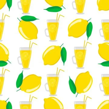 Illustration on theme big colored lemonade in lemon cup Illustrazione stock