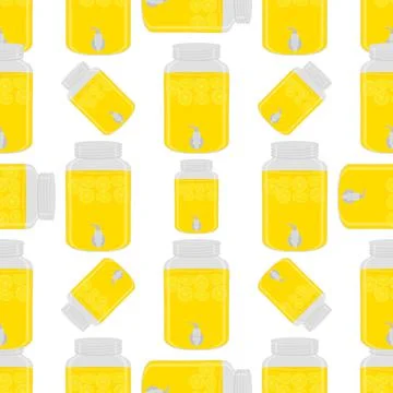 Illustration on theme big colored lemonade in lemon jug Stock Illustration
