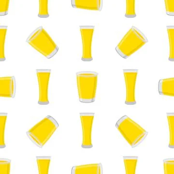 Illustration on theme big colored lemonade in glass cup Stock Illustration