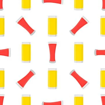 Illustration on theme big colored lemonade in glass cup Illustrazione stock