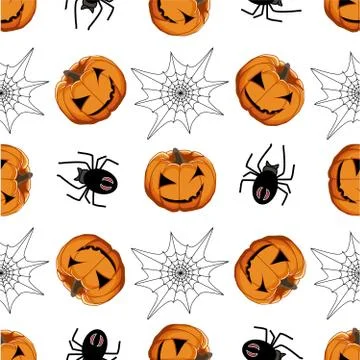 Illustration on theme big colored pattern Halloween Stock Illustration