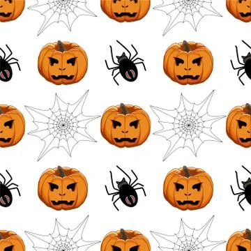 Illustration on theme big colored pattern Halloween 스톡 일러스트